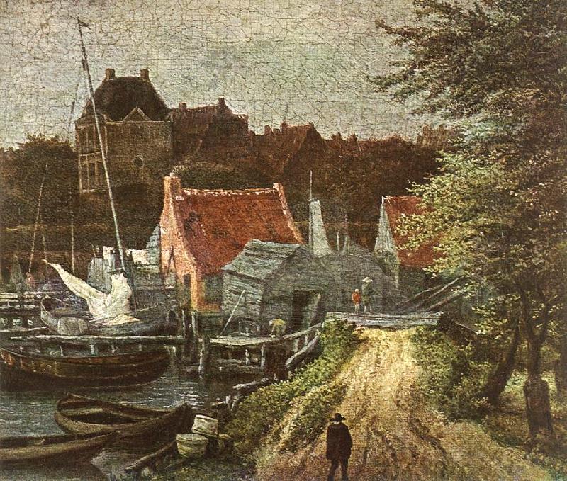 RUISDAEL, Jacob Isaackszon van View of Amsterdam (detail) h oil painting picture